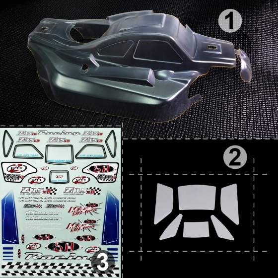 Z-15 Body-Clear / Window Mask and Decals