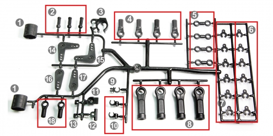 Ball Cup + Linkage-Plastics